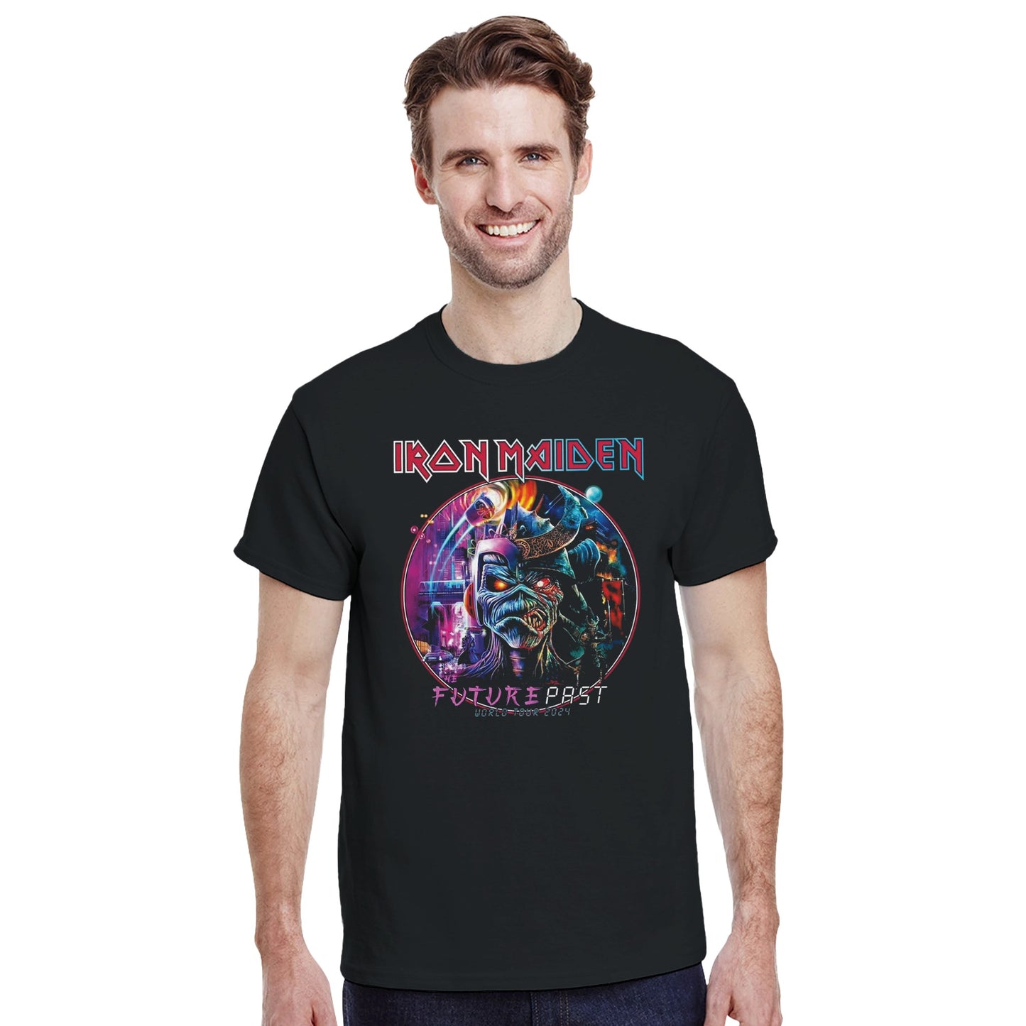 Iron Maiden Camiseta Heavy Metal Future Past Tour Unisex Premium