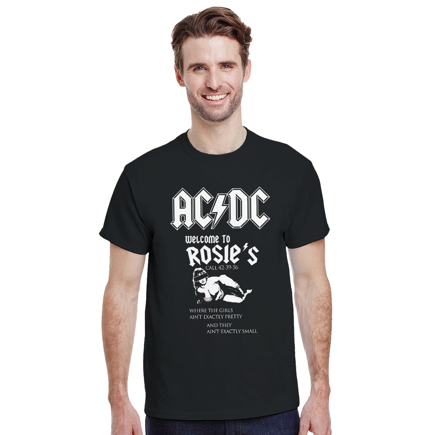 AC/DC Camiseta Hard Rock Whole Lotta Rosie Unisex Clásica