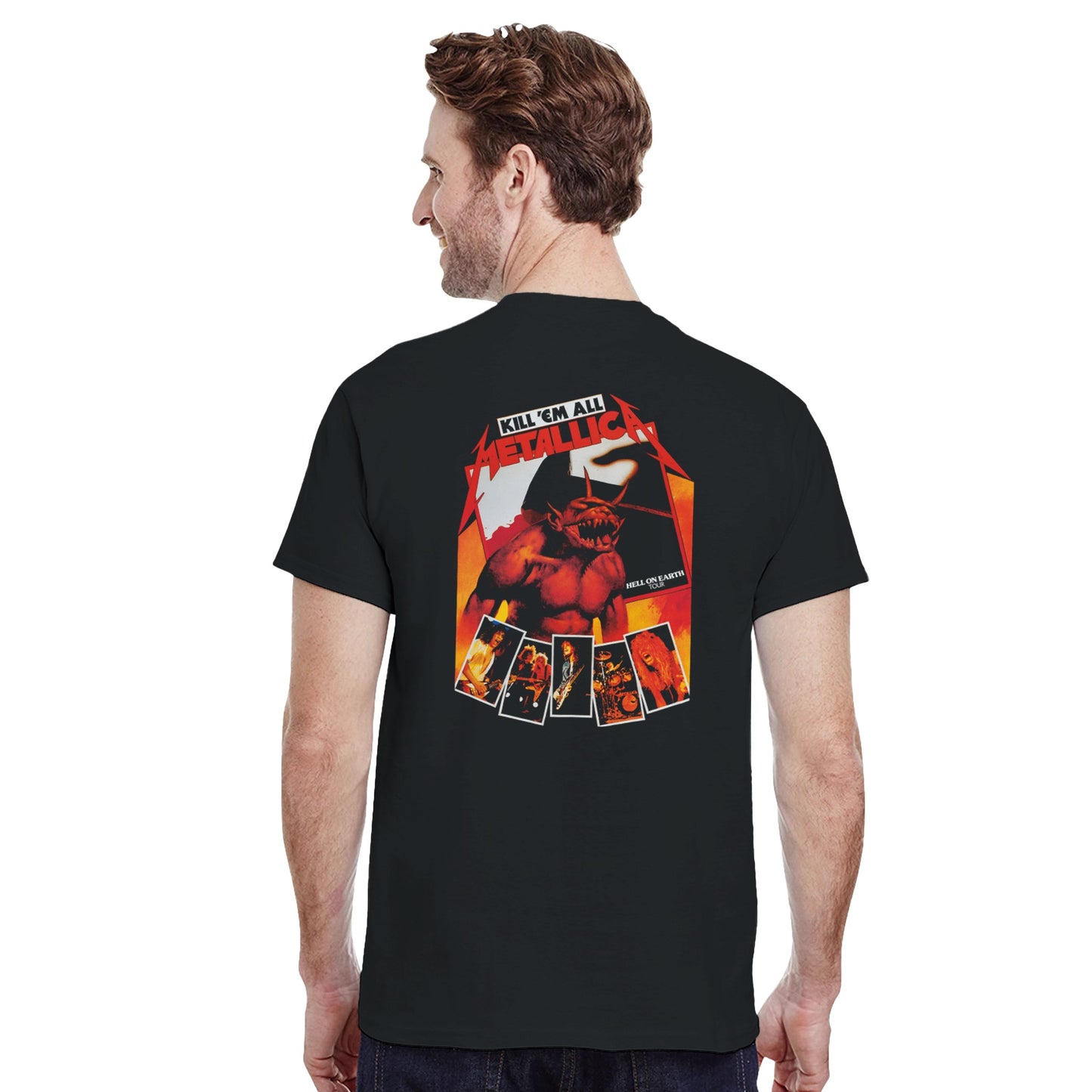 Metallica Camiseta Thrash Metal Kill 'Em All Unisex Clásica