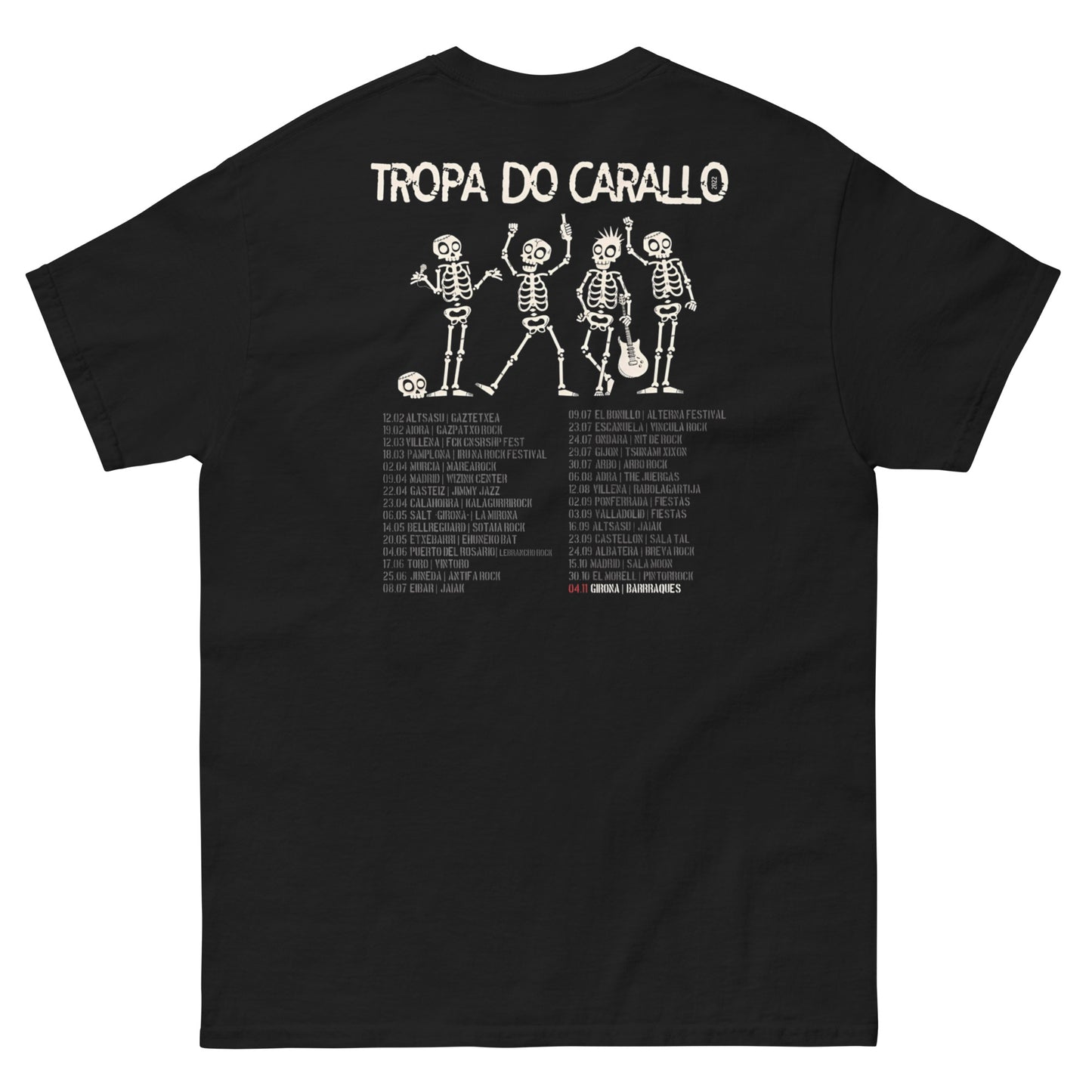 Tropa do Carallo Camiseta Punk Rock Salvatierra Unisex Premium