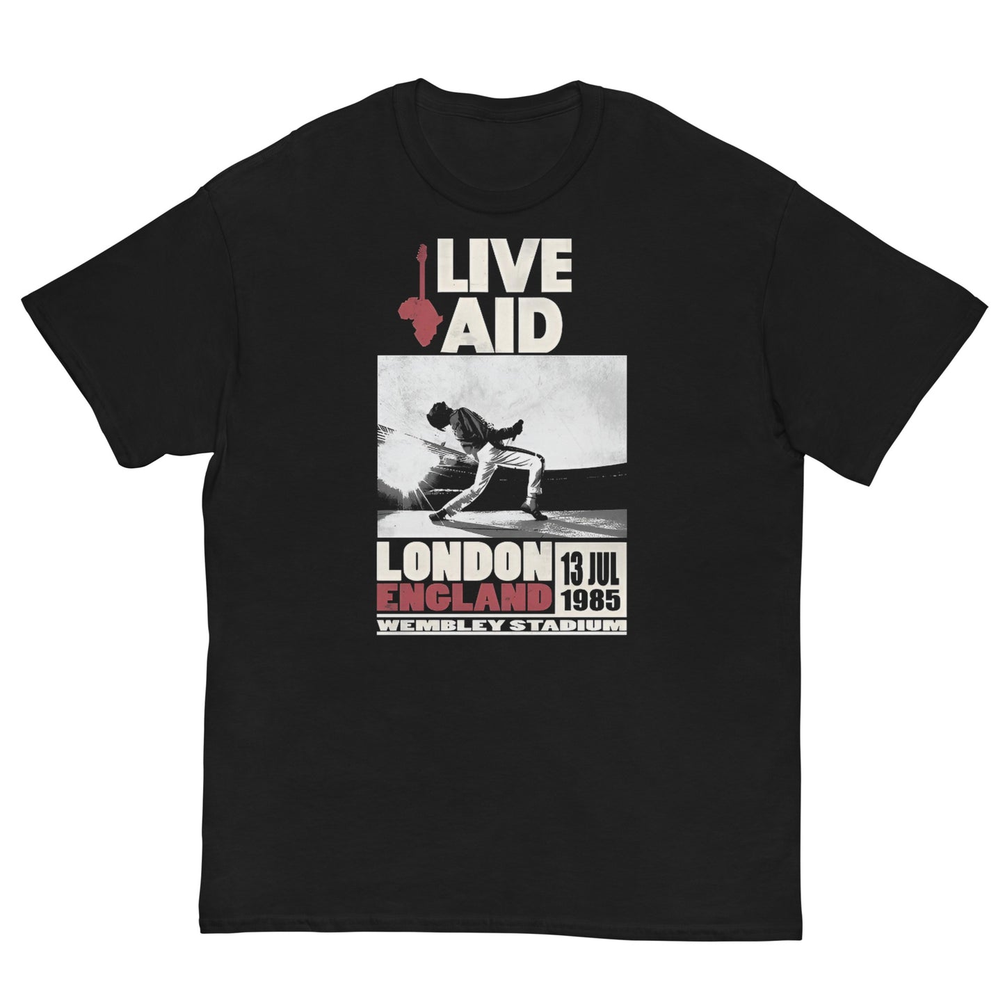 Queen - Camiseta Live Aid Legendaria Unisex Clásica