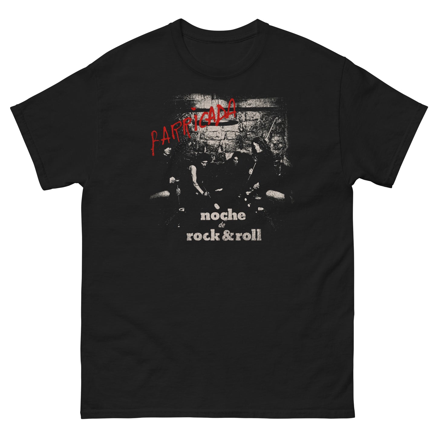 Barricada Camiseta Rock Español Noche de Rock and Roll Unisex Premium
