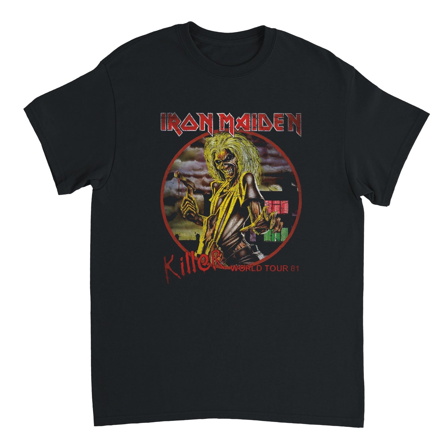 Iron Maiden Camiseta Heavy Metal Killers Wrathchild Unisex Premium