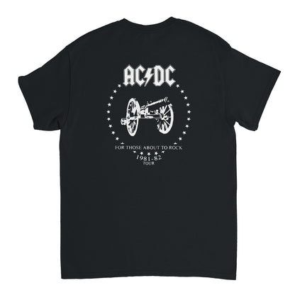 AC/DC Camiseta Rock For Those About to Rock Tour Unisex Premium