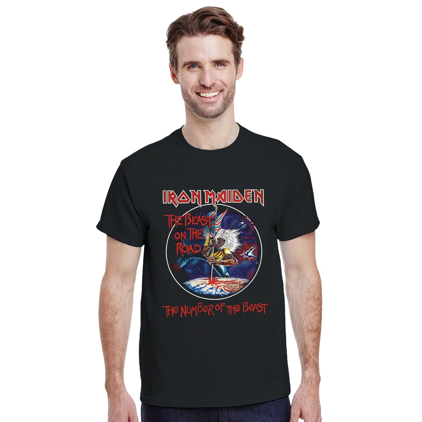 Iron Maiden Camiseta Heavy Metal Beast Over Hammersmith Cartagena Rock Imperium Unisex Premium