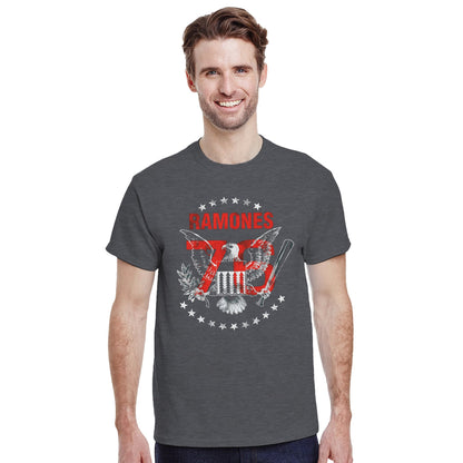 Ramones Camiseta Punk Rock Blitzkrieg Bop Unisex Premium