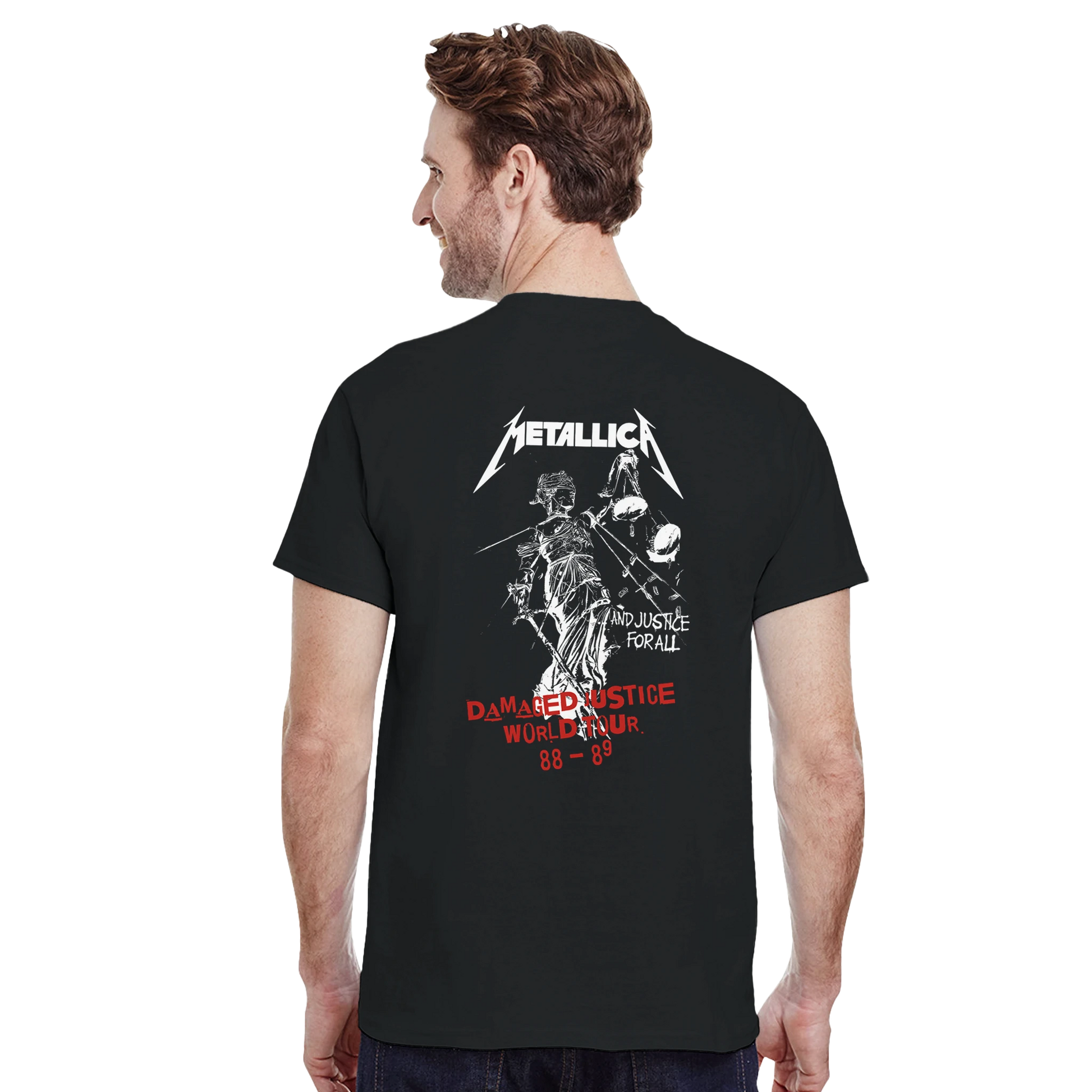 Metallica Camiseta And Justice For All Thrash Metal Los Ángeles Unisex Premium
