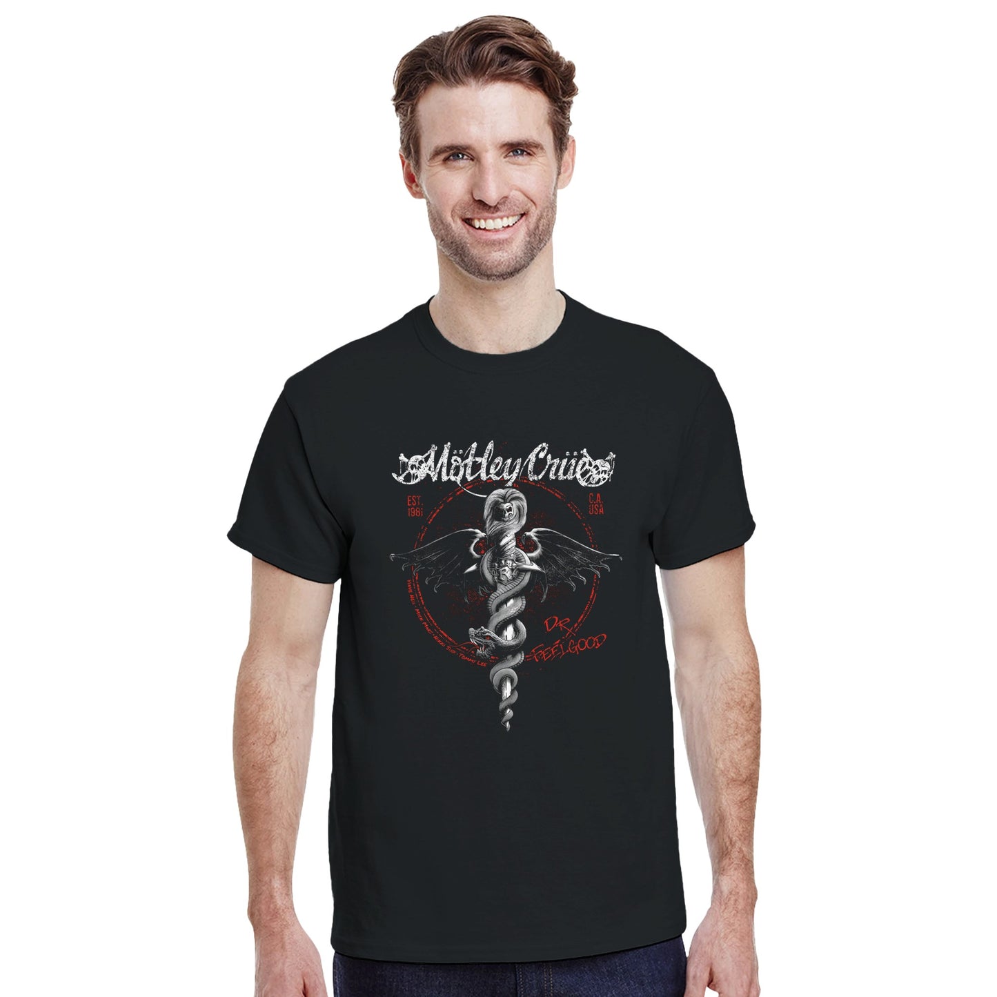 Mötley Crüe Camiseta Glam Metal Shout at the Devil Unisex Premium