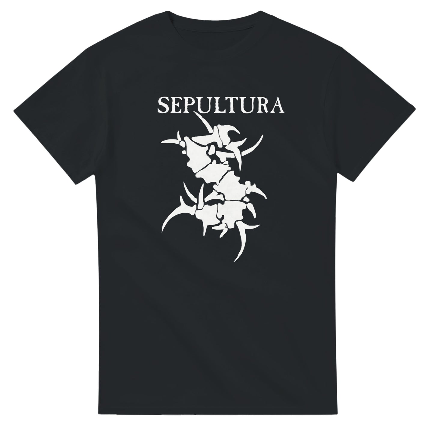 SEPULTURA-Camiseta de cuello redondo unisex alta densidad | Gildan® 5000 Negro