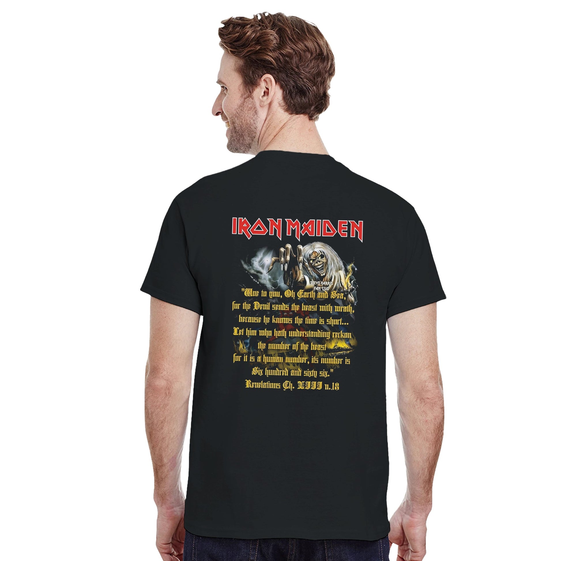 Iron Maiden Camiseta Heavy Metal Eddie The Head Unisex Clásica
