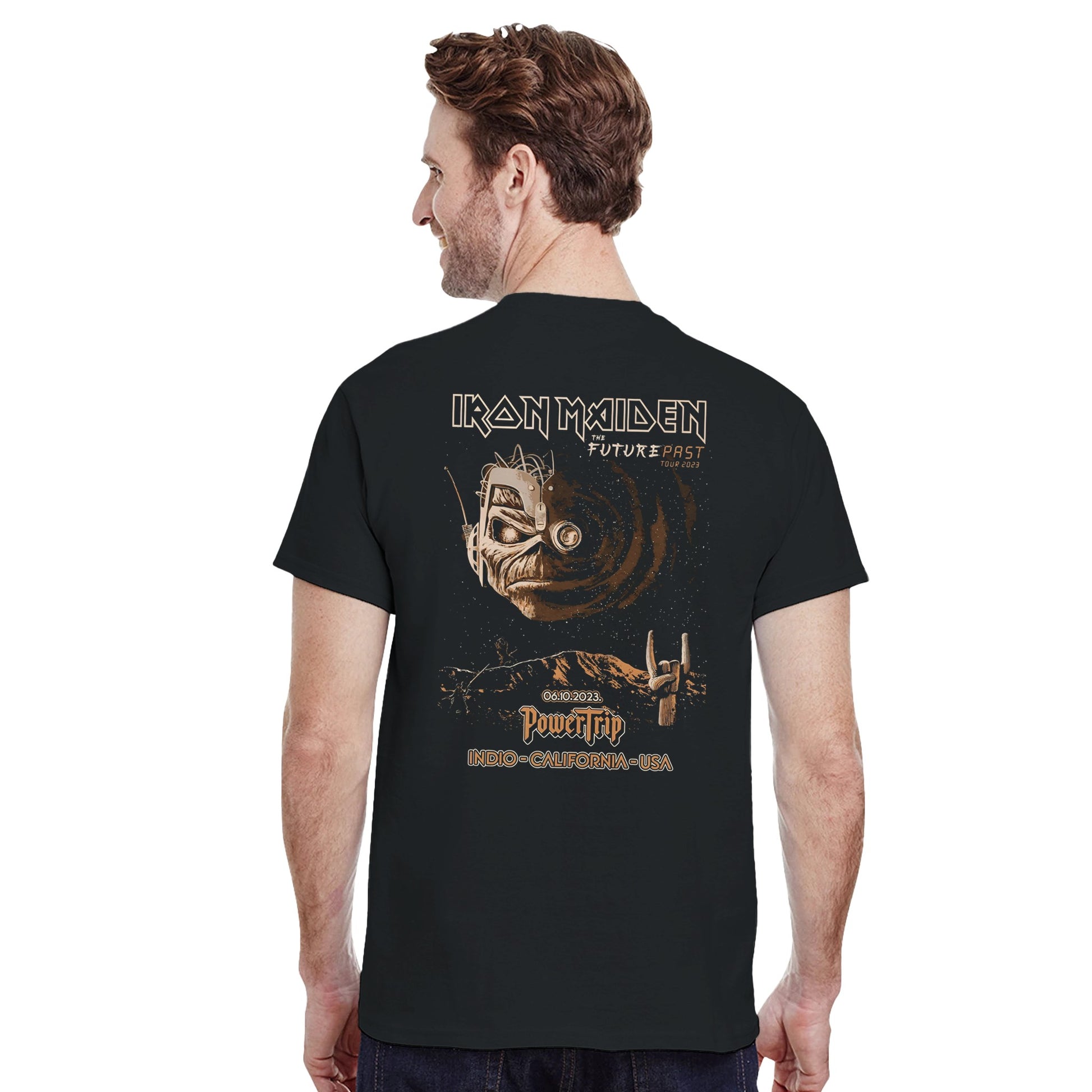 Iron Maiden Camiseta Heavy Metal Power Trip Future Past Tour Unisex Premium