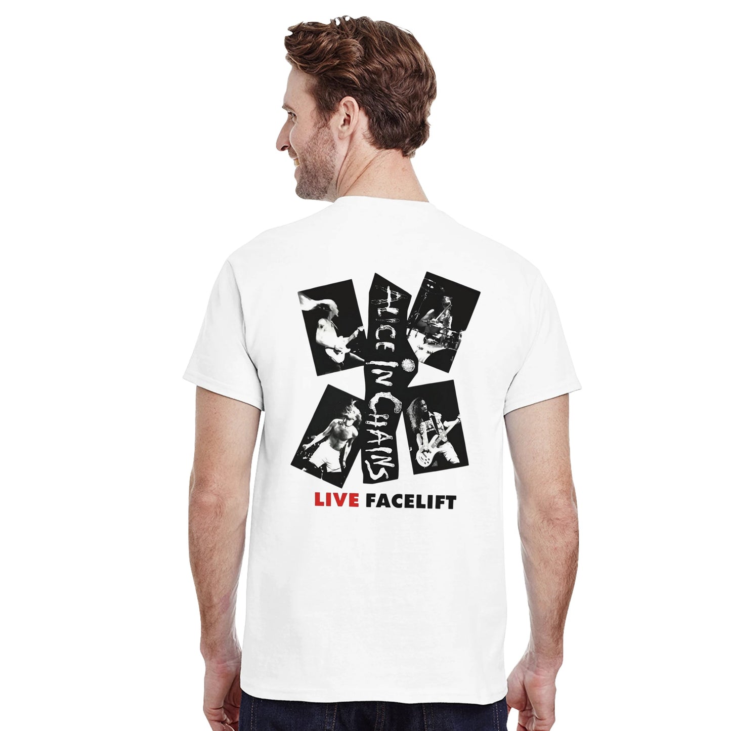 Alice In Chains Camiseta Grunge Facelift Live Unisex Premium