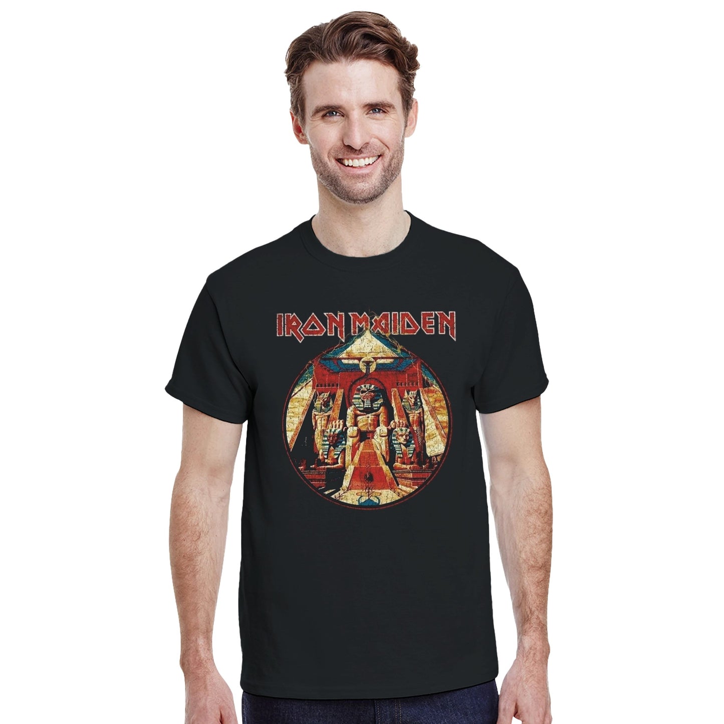 Iron Maiden Camiseta Heavy Metal Powerslave Cartagena 2026 Unisex Premium