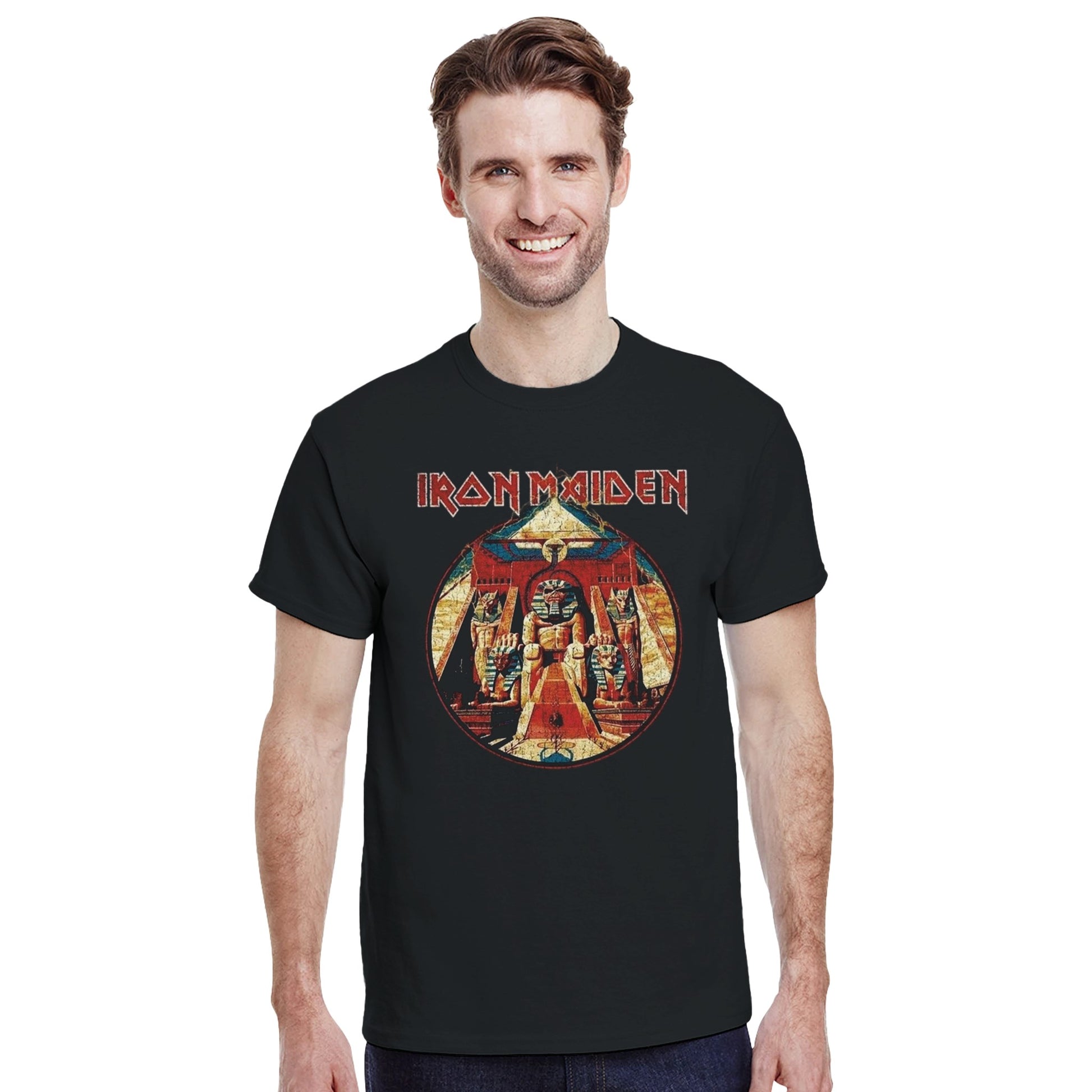 Iron Maiden Camiseta Heavy Metal Powerslave Cartagena 2026 Unisex Premium