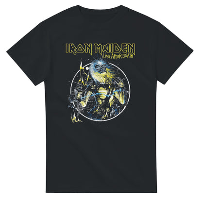 Iron Maiden Camiseta Heavy Metal Live After Death Unisex Premium