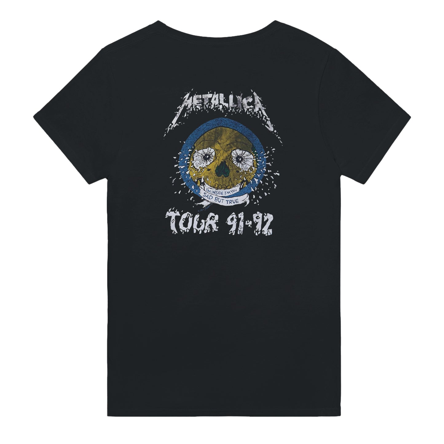 Metallica Camiseta Black Album Thrash Metal Unisex Premium