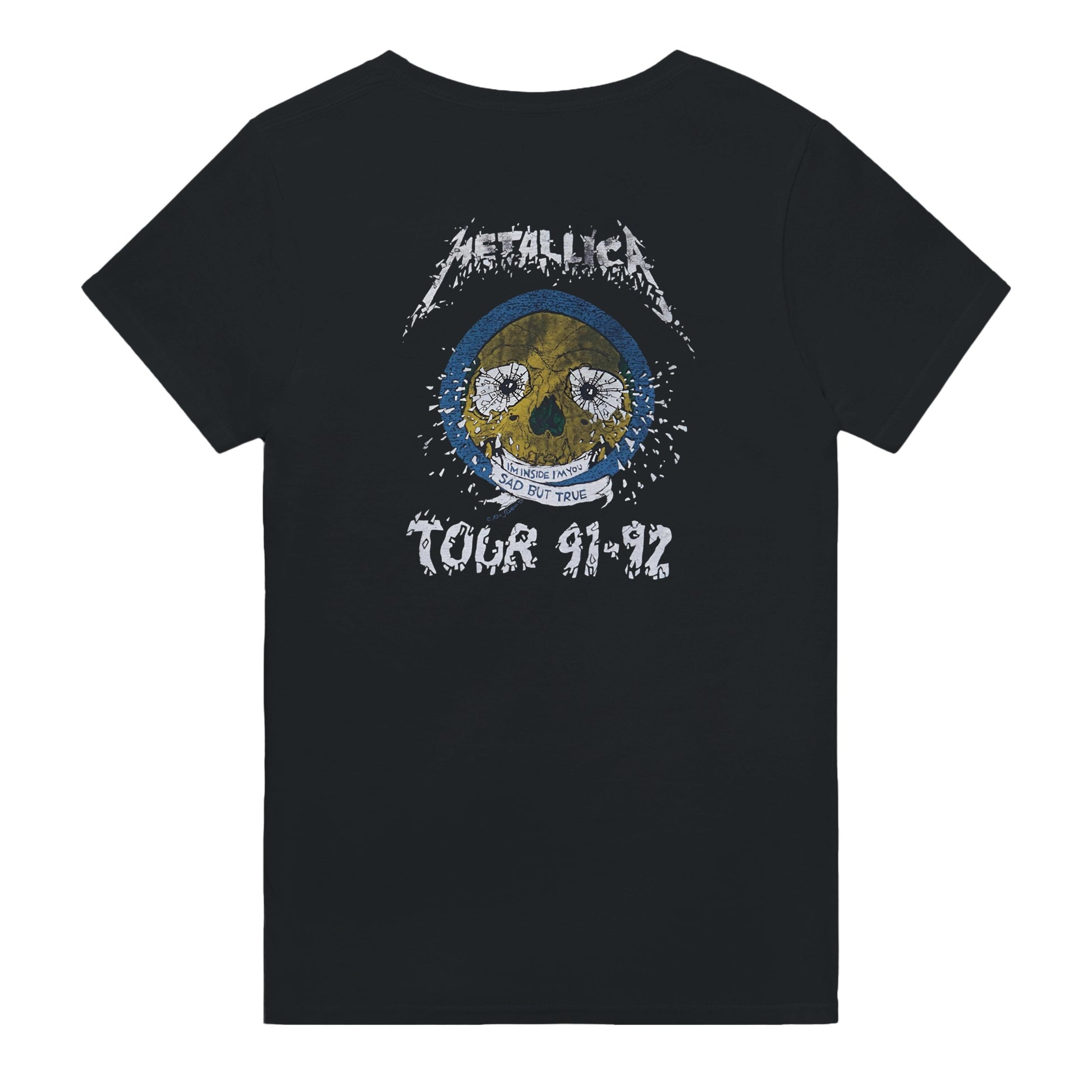 Metallica Camiseta Black Album Thrash Metal Unisex Premium