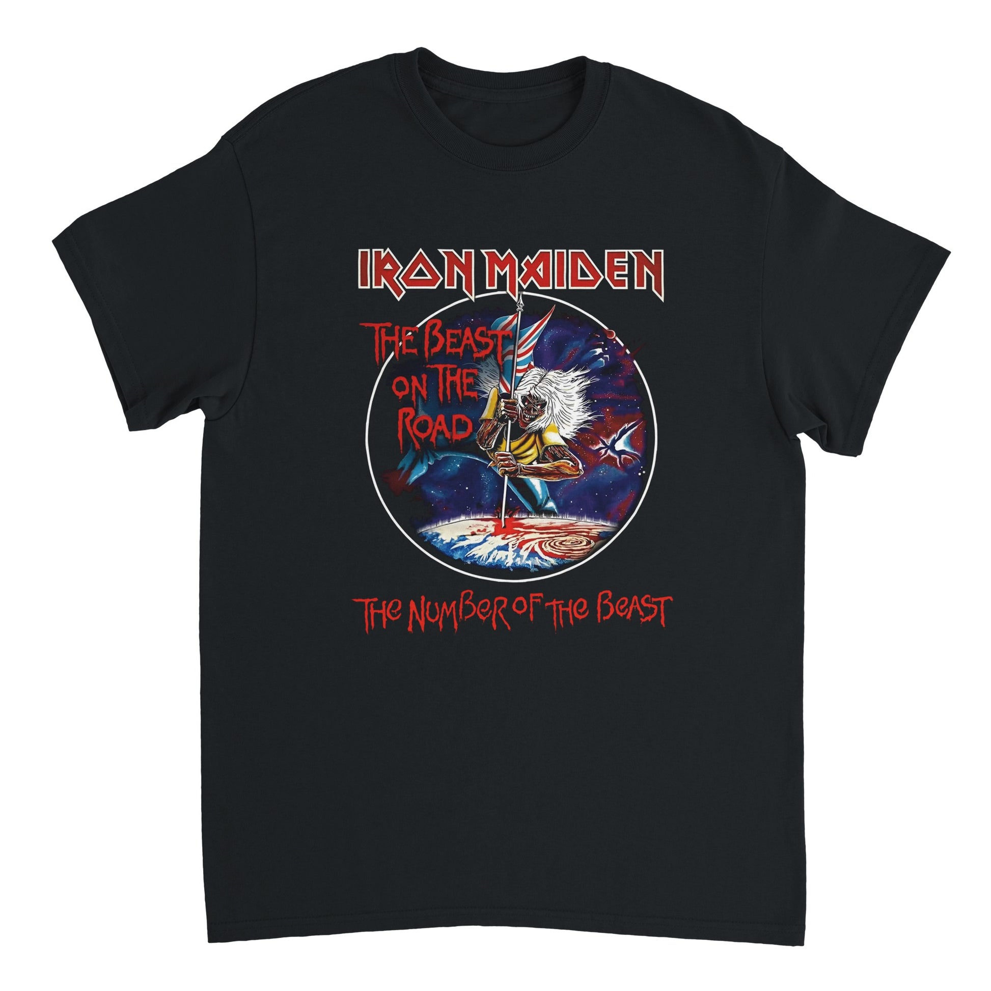 Iron Maiden Camiseta Heavy Metal Beast on the Road Unisex Premium