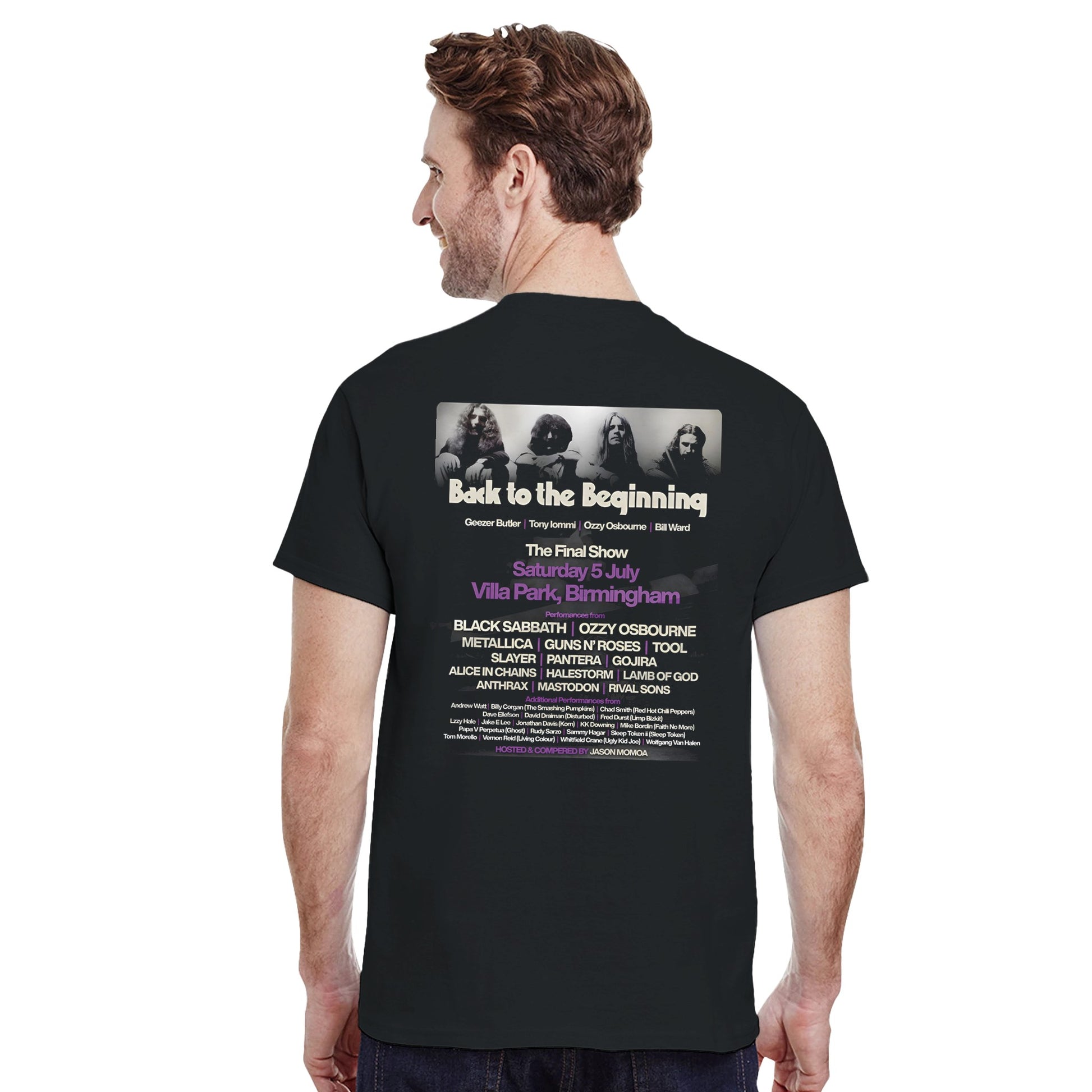 Black Sabbath Camiseta Heavy Metal Back to the Beginning Unisex Premium