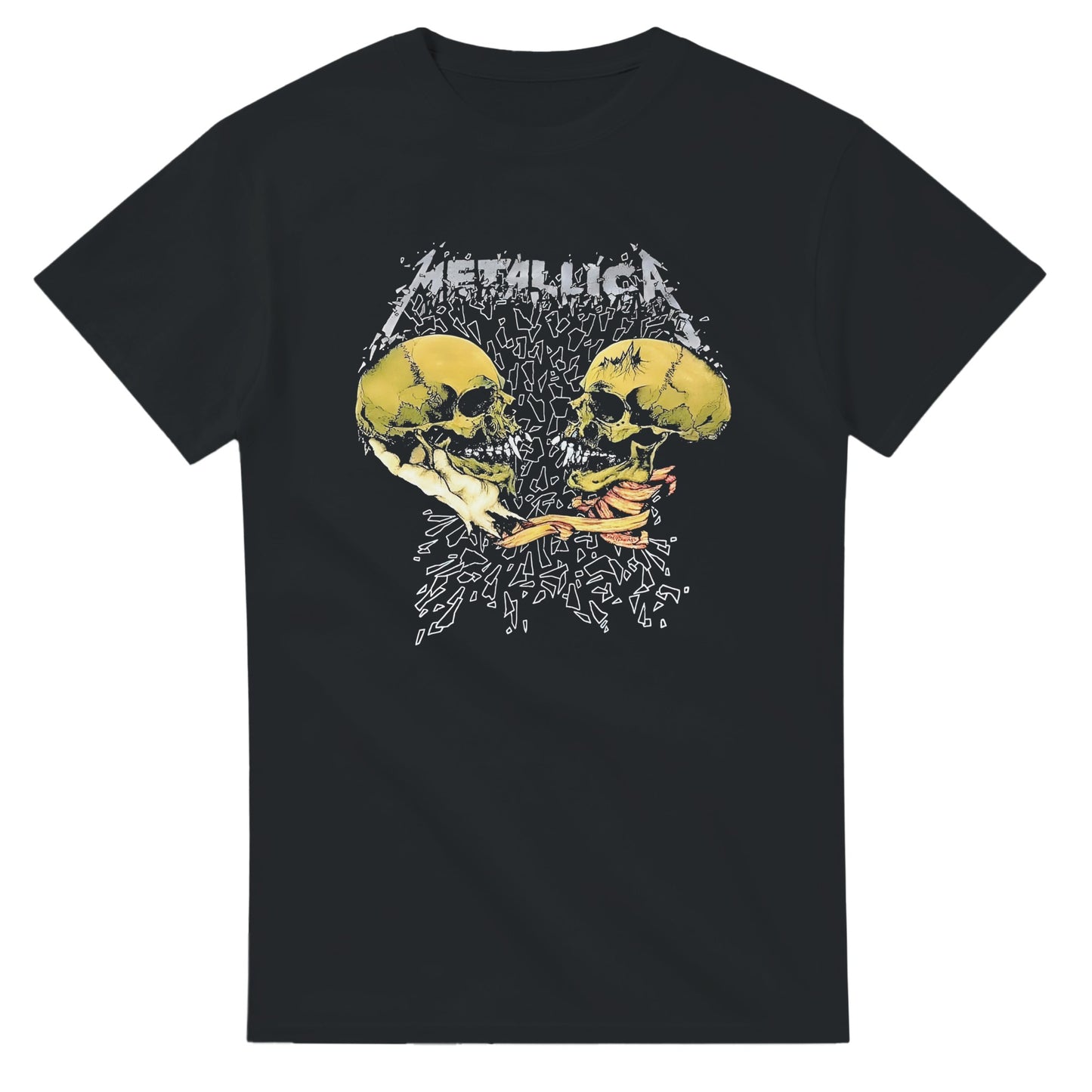 Metallica Camiseta Black Album Thrash Metal Unisex Premium