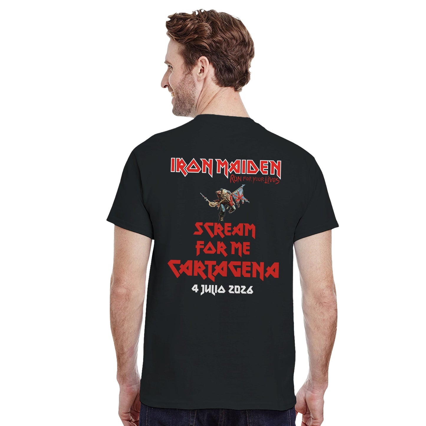 Iron Maiden Camiseta Heavy Metal Eddie Trooper Cartagena 2026 Unisex Premium