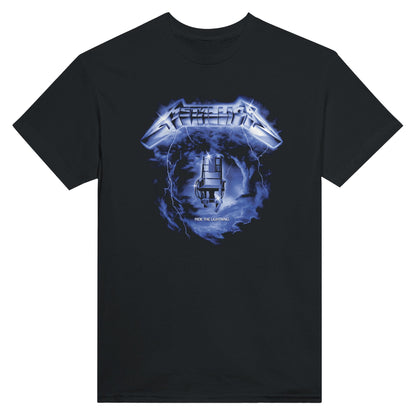Metallica-Camiseta de cuello redondo unisex alta densidad ride the lightning