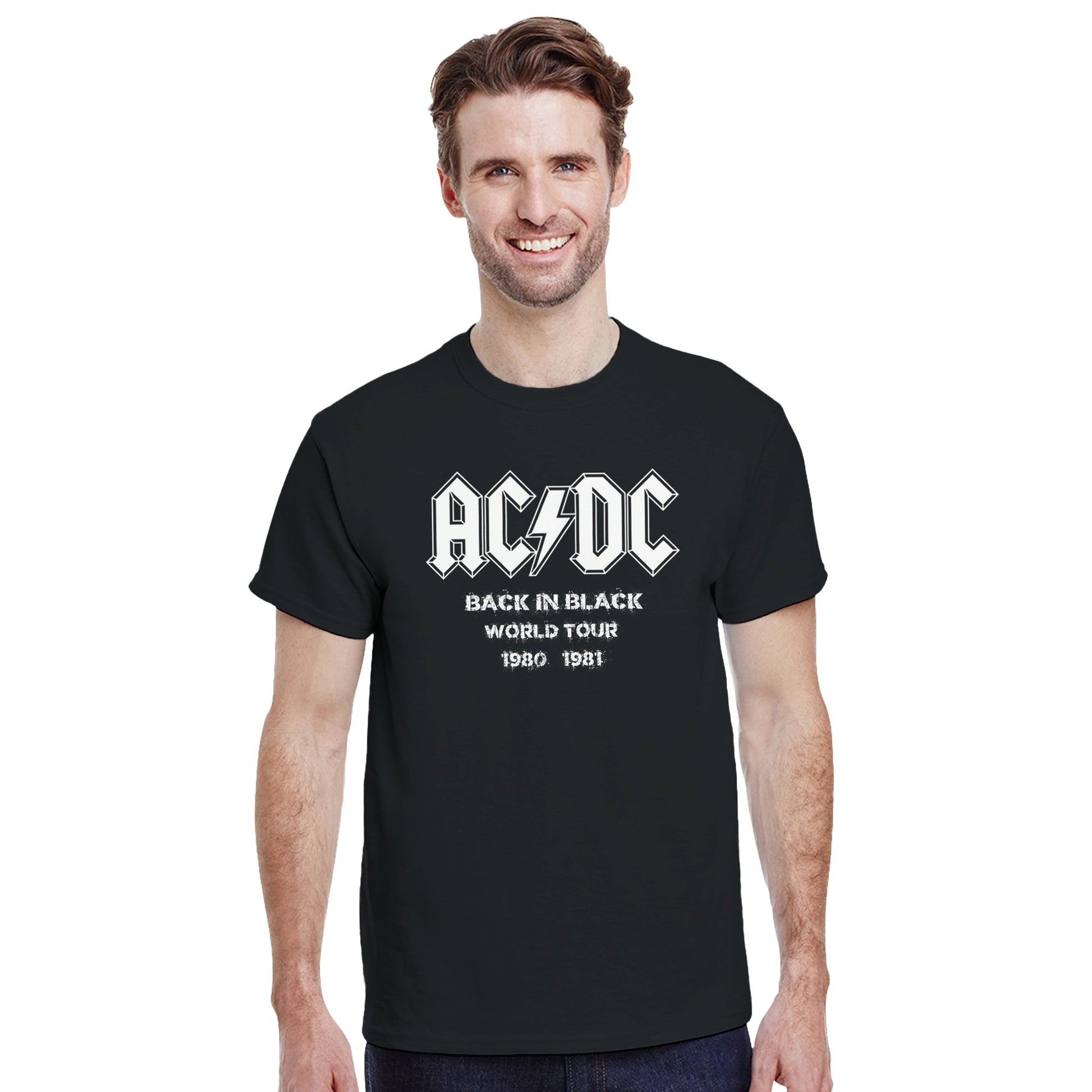 AC/DC Camiseta Hard Rock Back in Black Unisex Premium