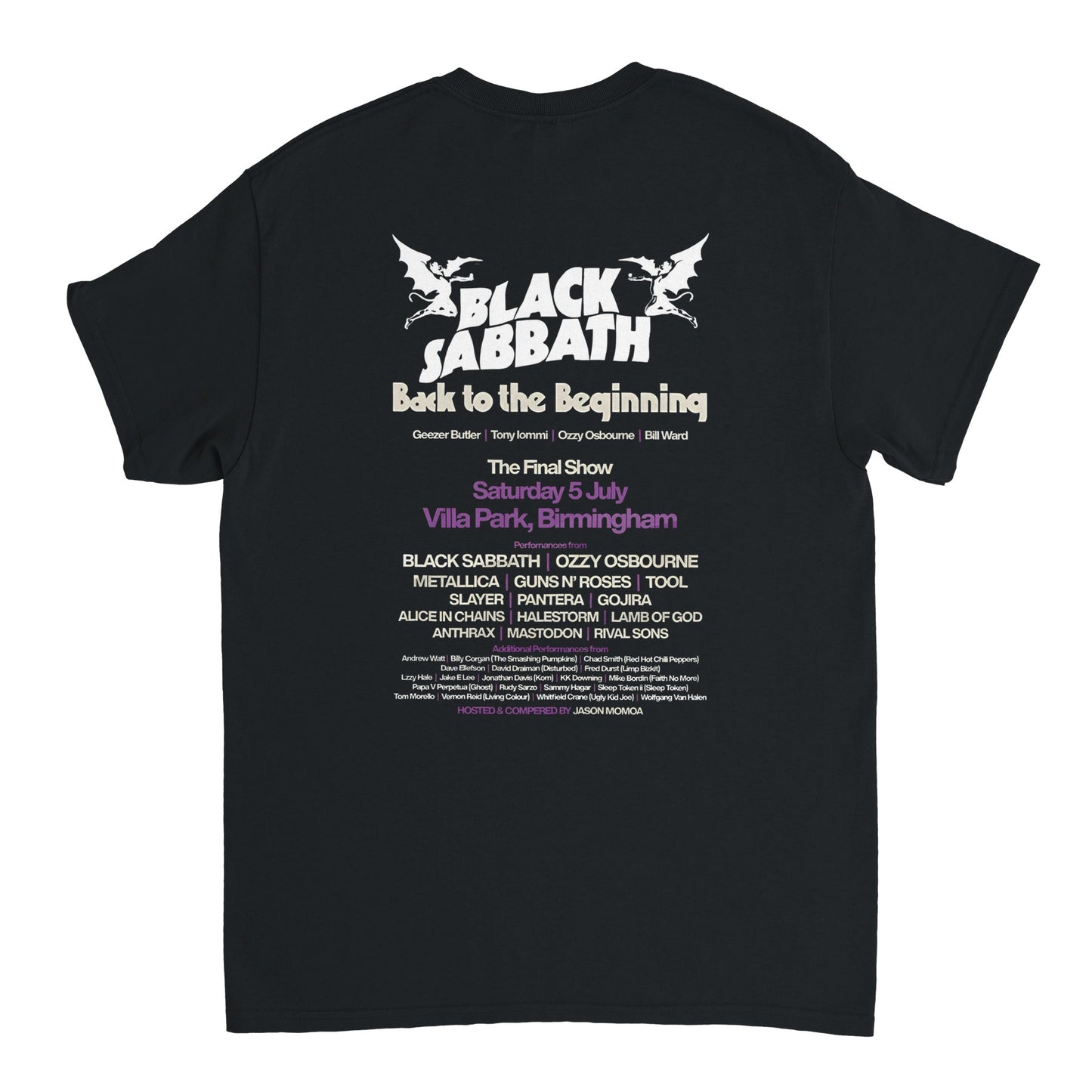 Black Sabbath Camiseta Heavy Metal The End Tour Unisex Premium