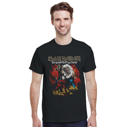 Iron Maiden Camiseta Heavy Metal Eddie The Head Unisex Clásica
