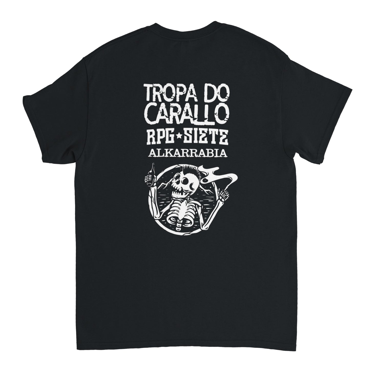 Tropa do Carallo Camiseta Punk Rock Evaristo Páramos Unisex Premium