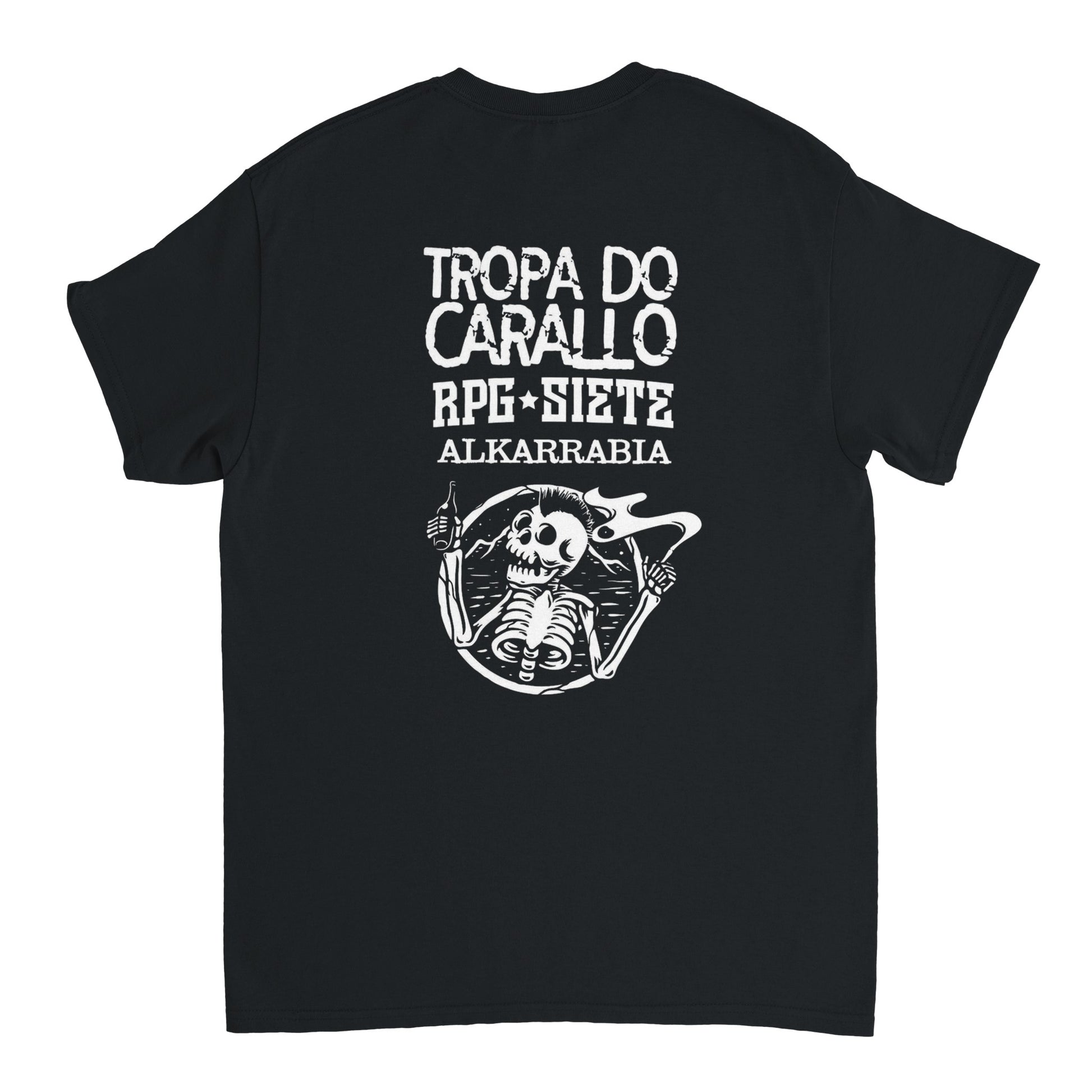 Tropa do Carallo Camiseta Punk Rock Evaristo Páramos Unisex Premium