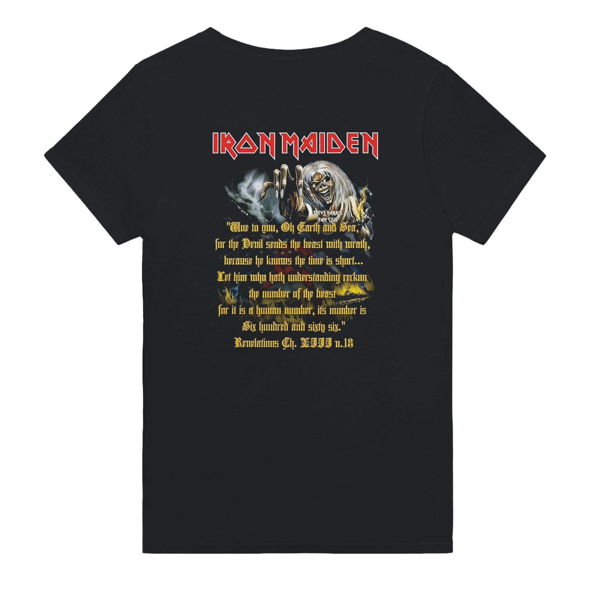 Iron Maiden Camiseta Heavy Metal Eddie The Head Unisex Clásica