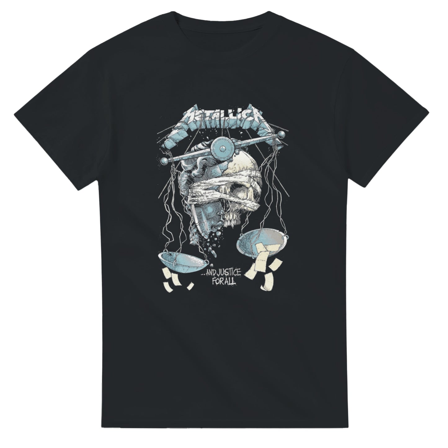 Metallica Camiseta Thrash Metal And Justice for All Unisex Premium