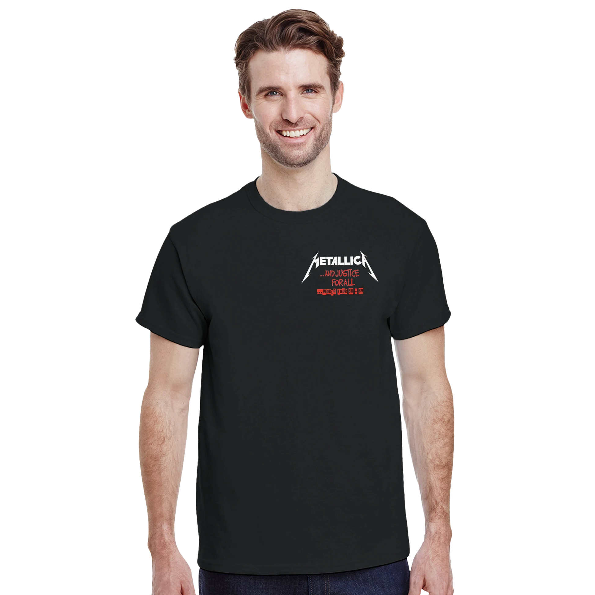 Metallica Camiseta And Justice For All Thrash Metal Los Ángeles Unisex Premium