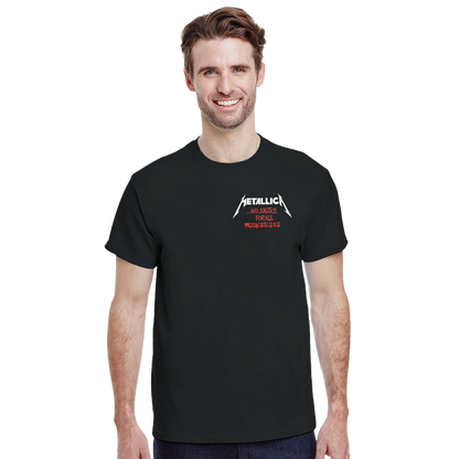 Metallica Camiseta And Justice For All Thrash Metal Los Ángeles Unisex Premium