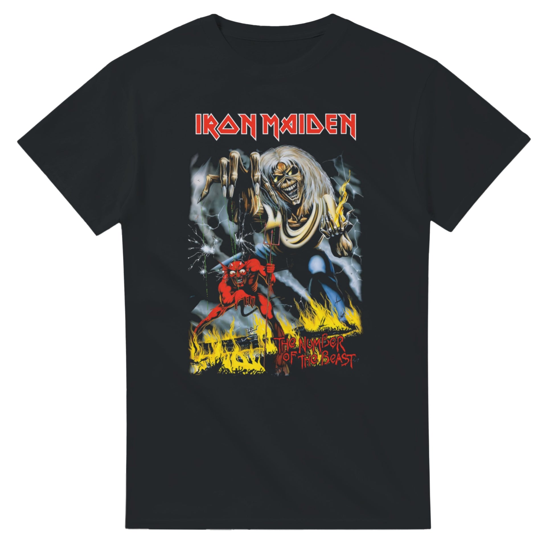 Iron Maiden Camiseta Heavy Metal Number of the Beast Unisex Premium