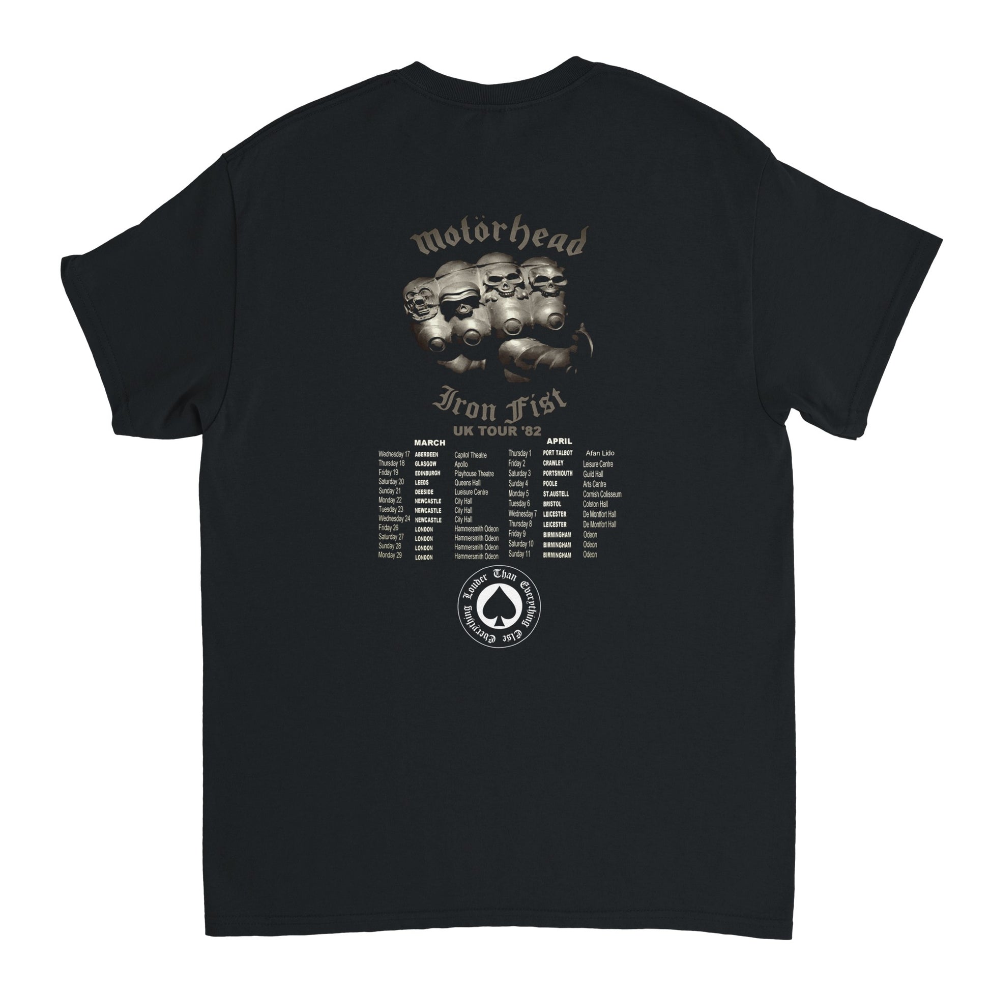Motörhead Camiseta Heavy Metal Iron Fist Unisex Clásica