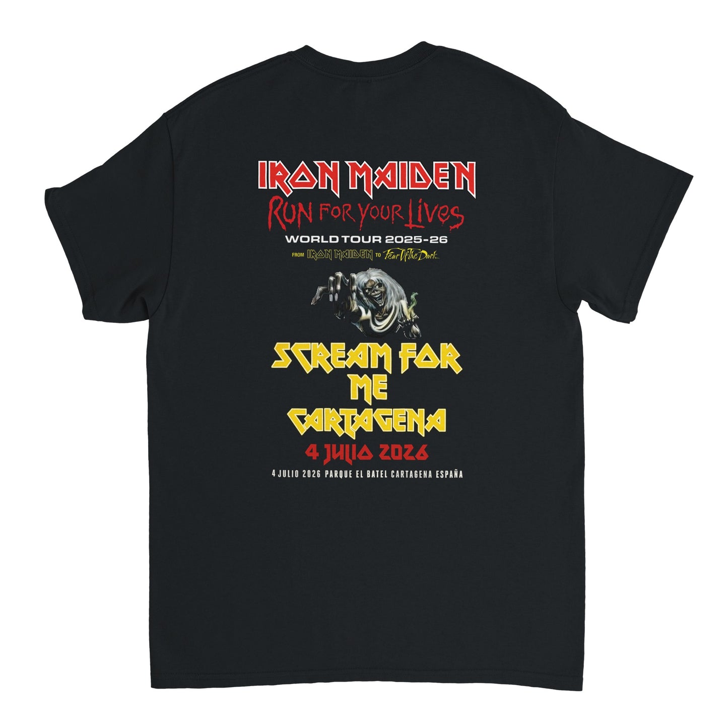 Iron Maiden Camiseta Heavy Metal Number of the Beast Cartagena Rock Imperium Unisex Premium