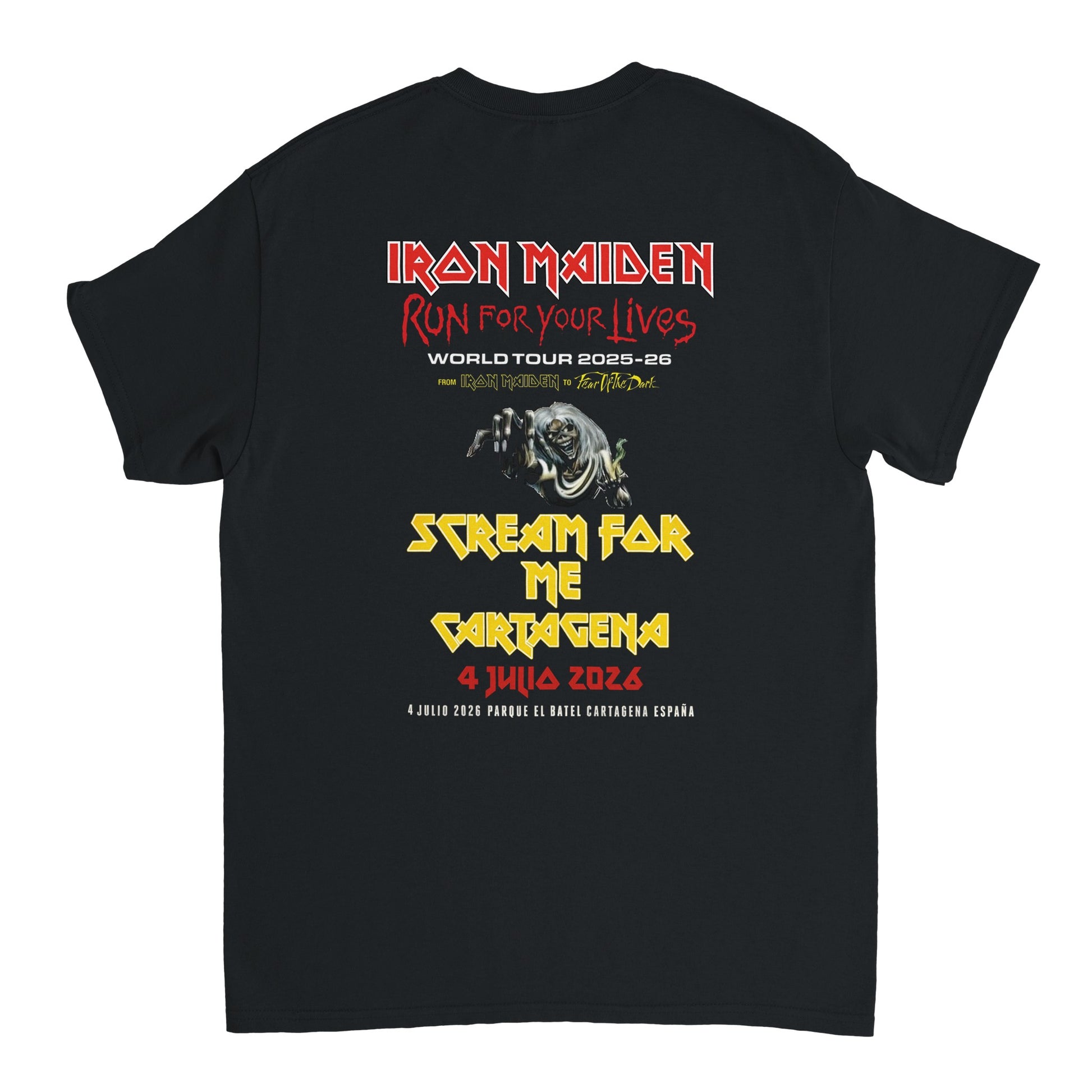Iron Maiden Camiseta Heavy Metal Number of the Beast Cartagena Rock Imperium Unisex Premium