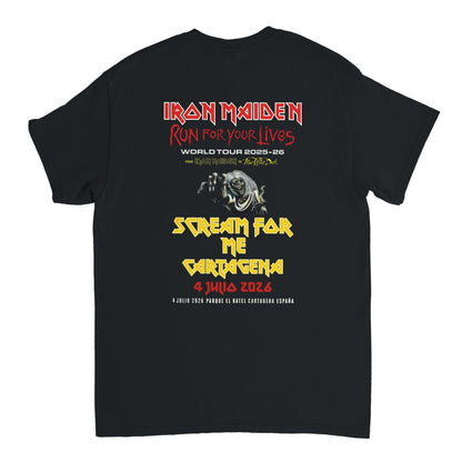 Iron Maiden Camiseta Heavy Metal Number of the Beast Cartagena Rock Imperium Unisex Premium