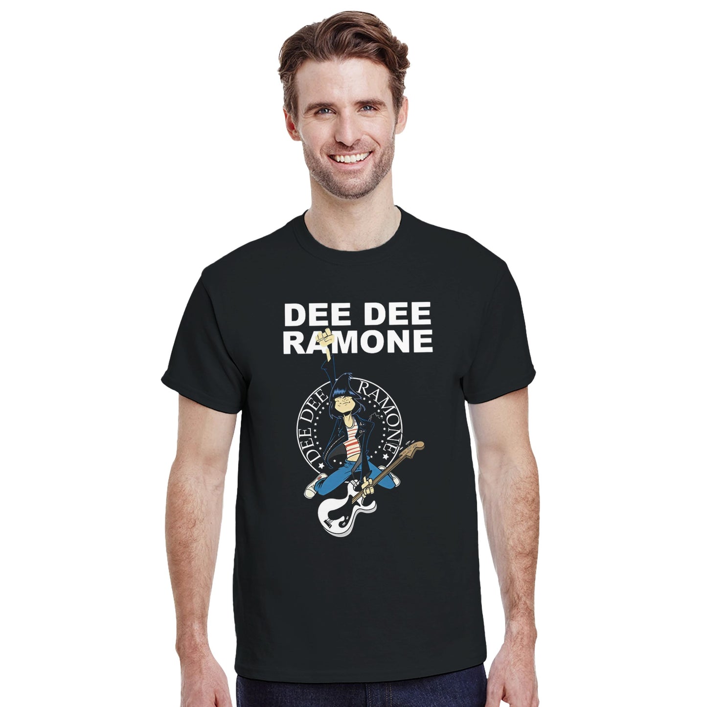 Ramones Camiseta Punk Rock Dee Dee Ramone Unisex Clásica