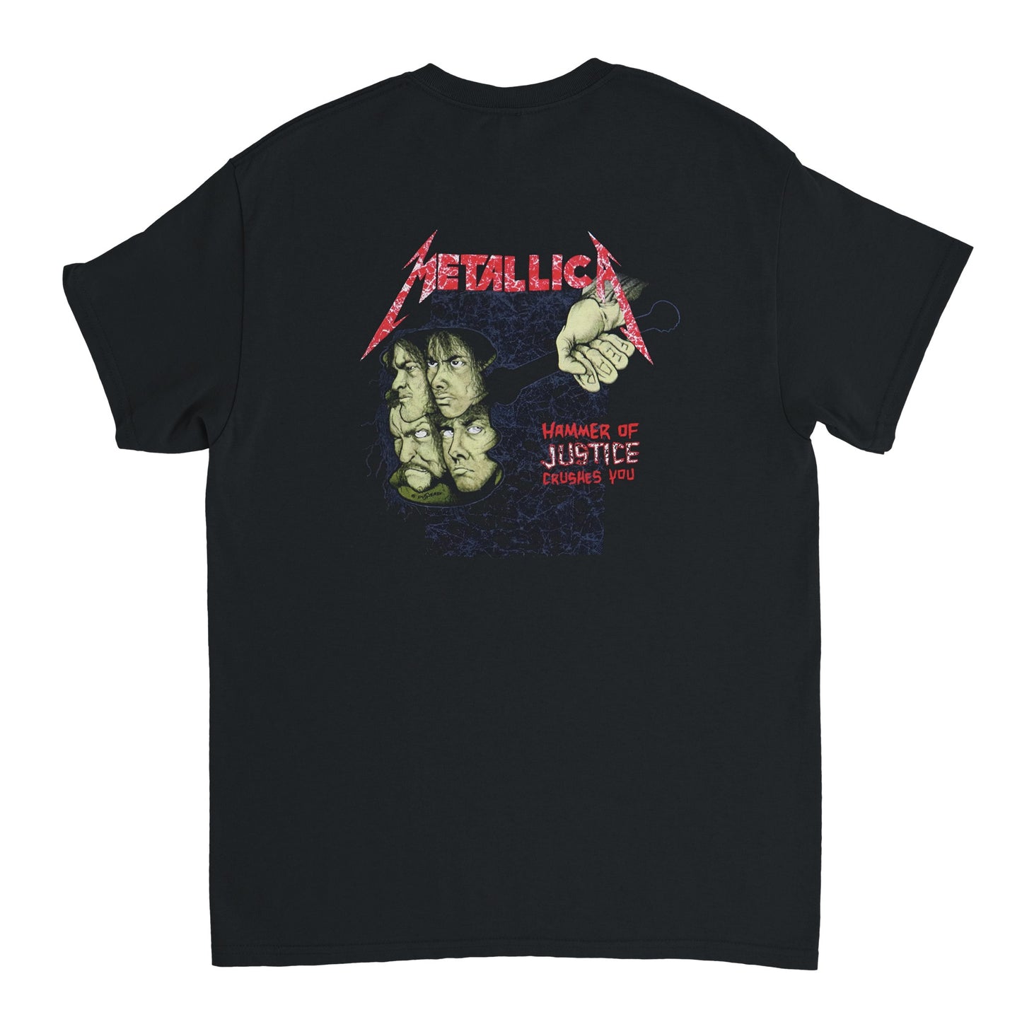 Metallica Camiseta Thrash Metal And Justice for All Unisex Clásica