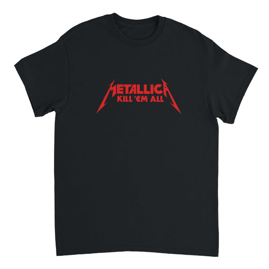 Metallica Camiseta Thrash Metal Kill 'Em All Unisex Clásica