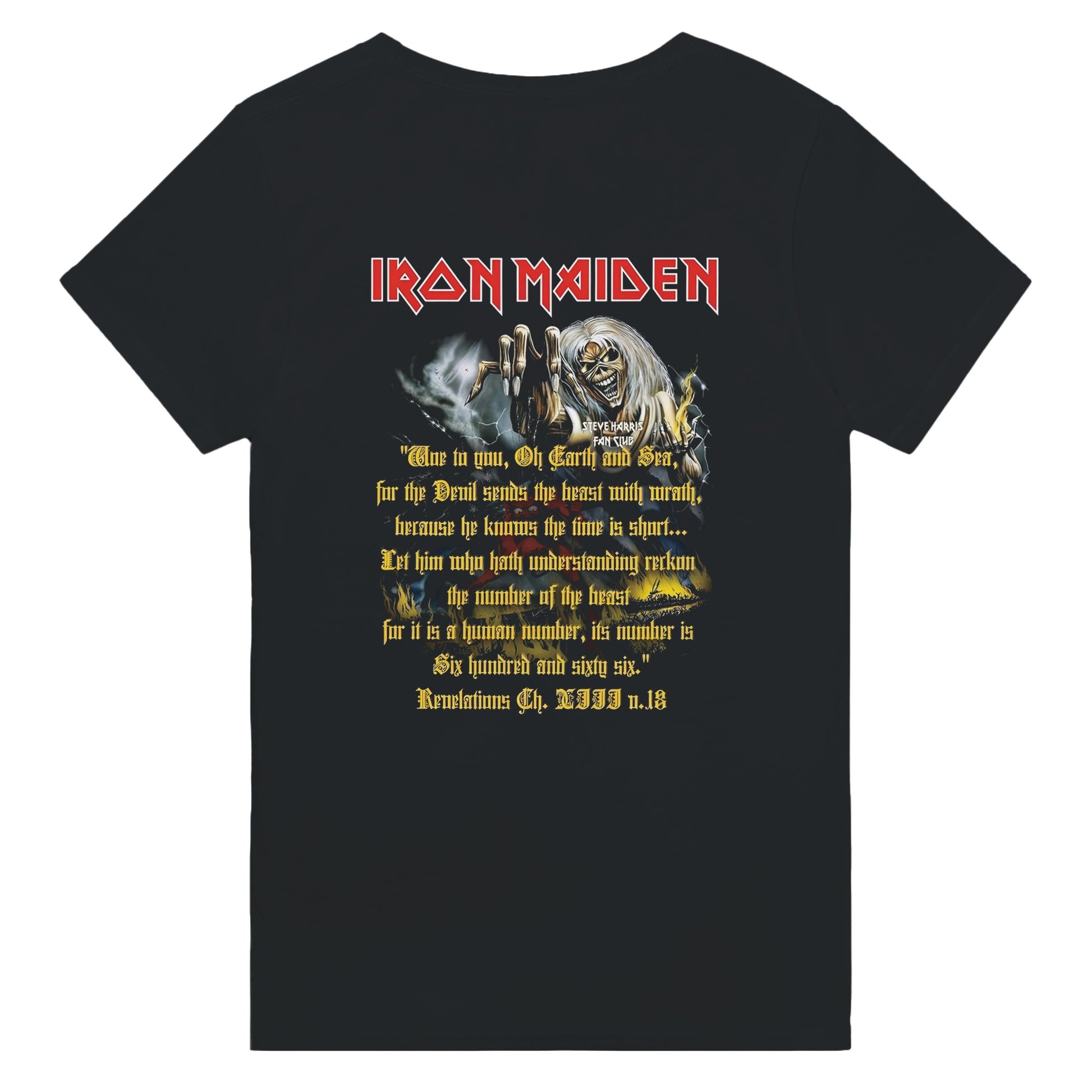 Iron Maiden Camiseta Heavy Metal Eddie The Head Unisex Clásica