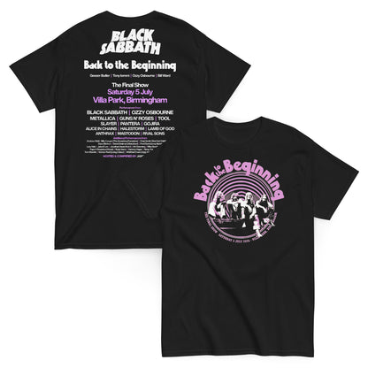 Black Sabbath Camiseta Heavy Metal Back to the Beginning Unisex Clásica