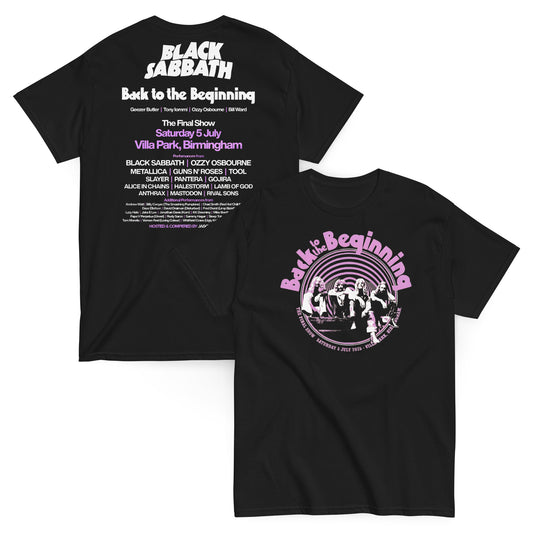 Black Sabbath Camiseta Heavy Metal Back to the Beginning Unisex Clásica