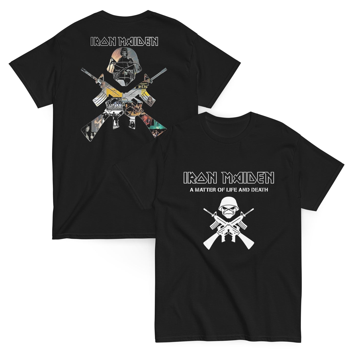 Iron Maiden Camiseta Heavy Metal A Matter of Life and Death Unisex Premium