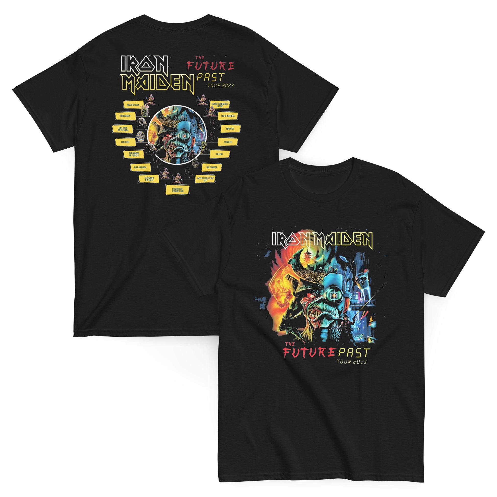 Iron Maiden Camiseta Heavy Metal Future Past Tour Londres Unisex Premium