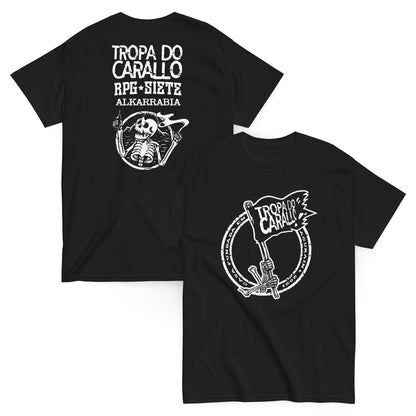 Tropa do Carallo Camiseta Punk Rock Evaristo Páramos Unisex Premium