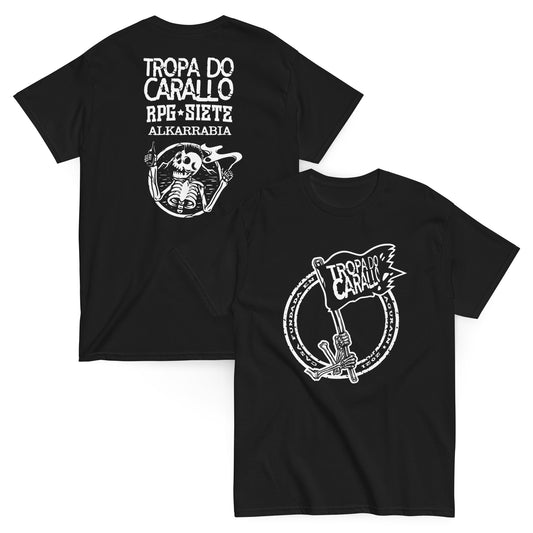 Tropa do Carallo Camiseta Punk Rock Evaristo Páramos Unisex Premium